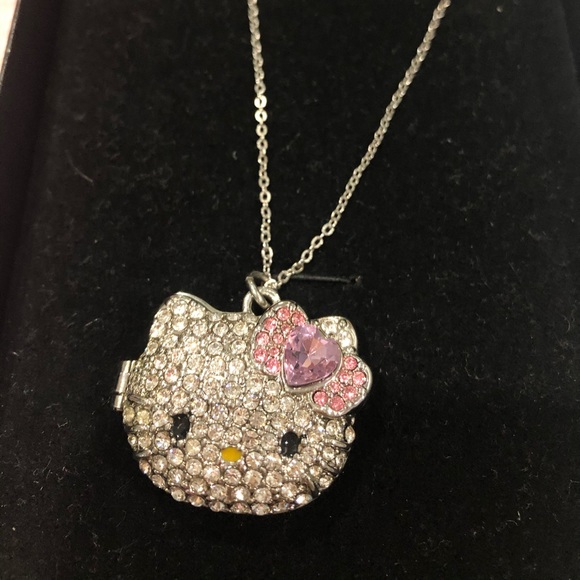 Sanrio Jewelry - Hello kitty rhinestone locket necklace